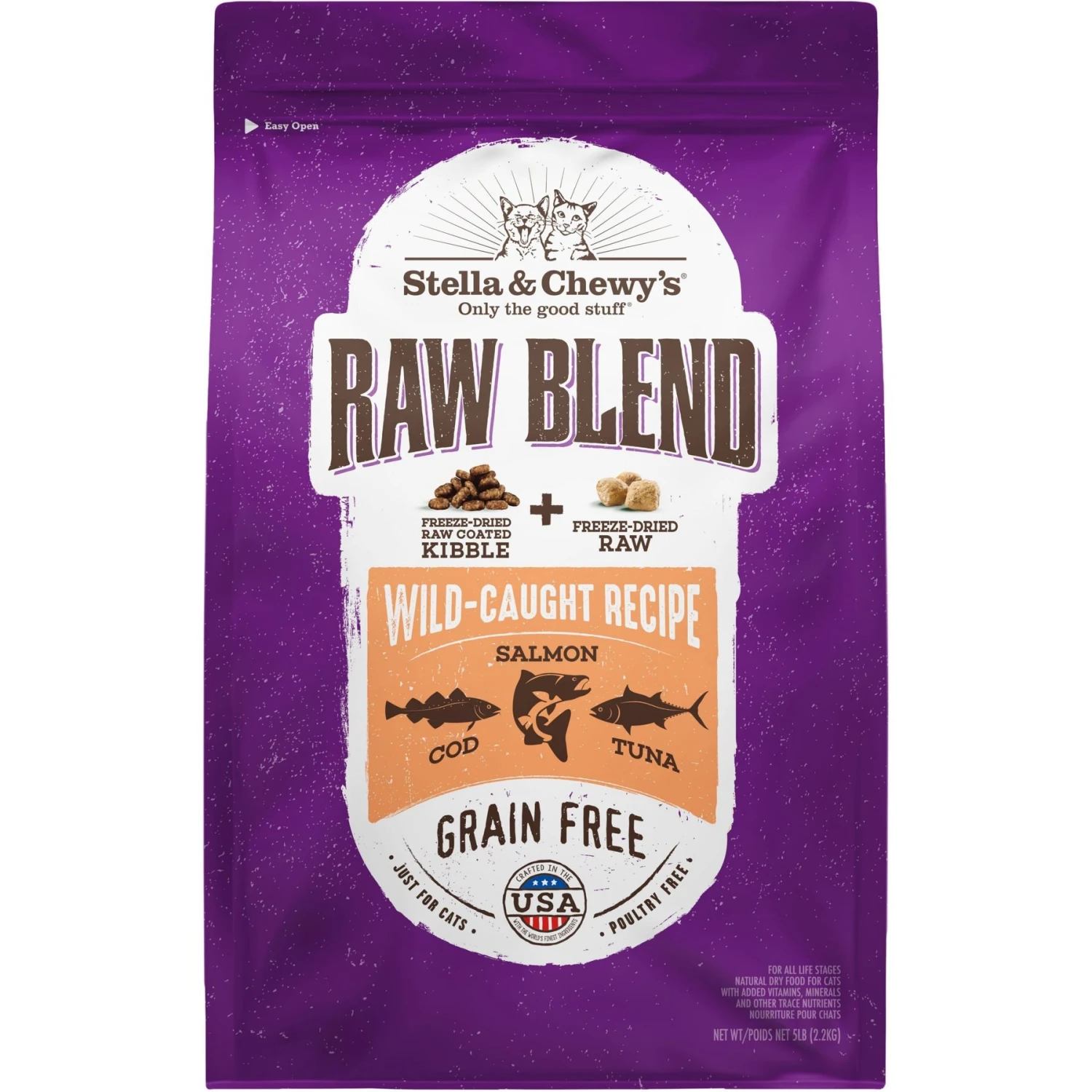 Stella & Chewy's Raw Blend Wild Caught Recipe Dry Cat Food 3 Stella & Chewy's Raw Blend Wild Caught Recipe Dry Cat Food