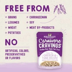 Stella & Chewy's Carnivore Cravings Chicken & Tuna Flavored Shredded Wet Cat Food -PurePet Bites Shop 576214 PT2. AC SS1800 V1657660463