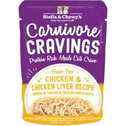 Stella & Chewy's Carnivore Cravings Chicken & Chicken Liver Flavored Shredded Wet Cat Food