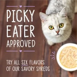 Stella & Chewy's Savory Shreds Tuna & Salmon Flavored Shredded Wet Cat Food -PurePet Bites Shop 576574 PT8. AC SS1800 V1657660471