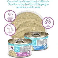 Weruva Wx Phos Focused Tilapia & Tuna Formula Grain-Free Puree Wet Cat Food, 3-oz Can, Case Of 12 -PurePet Bites Shop 578062 PT8. AC SS1800 V1684348016