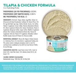 Weruva Wx Phos Focused Tilapia & Chicken Formula Grain-Free Puree Wet Cat Food, 3-oz Can, Case Of 12 -PurePet Bites Shop 578078 PT4. AC SS1800 V1684342188