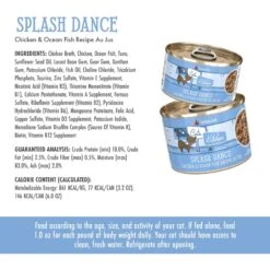 Weruva Cats In The Kitchen Splash Dance Chicken & Ocean Fish Au Jus Grain-Free Canned Cat Food -PurePet Bites Shop 58950 PT8. AC SS1800 V1702598020