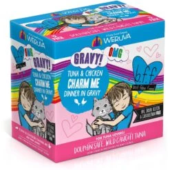 BFF Tuna & Chicken Charm Me Dinner In Gravy Wet Cat Food Pouches -PurePet Bites Shop 59058 PT1. AC SS1800 V1644913287