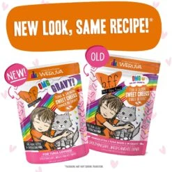 BFF Tuna & Salmon Sweet Cheeks Dinner In Gravy Wet Cat Food Pouches -PurePet Bites Shop 59060 PT5. AC SS1800 V1644906383