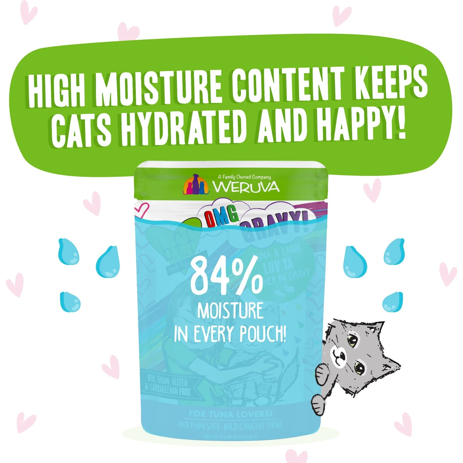 BFF Tuna & Lamb Luv Ya Dinner In Gravy Wet Cat Food Pouches 6 BFF Tuna & Lamb Luv Ya Dinner In Gravy Wet Cat Food Pouches - Image 4