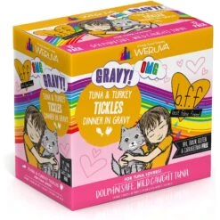 BFF Tuna & Turkey Tickles Dinner In Gravy Wet Cat Food Pouches -PurePet Bites Shop 59062 PT1. AC SS1800 V1644907600