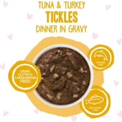 BFF Tuna & Turkey Tickles Dinner In Gravy Wet Cat Food Pouches -PurePet Bites Shop 59062 PT2. AC SS1800 V1644905792
