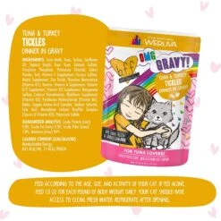 BFF Tuna & Turkey Tickles Dinner In Gravy Wet Cat Food Pouches -PurePet Bites Shop 59062 PT6. AC SS1800 V1644908789