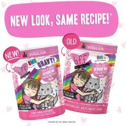 BFF Tuna & Duck Devour Me Dinner In Gravy Wet Cat Food Pouches -PurePet Bites Shop 59063 PT5. AC SS1800 V1644907285