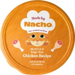 Made By Nacho Sustainably Caught Diced Tuna & Cod Recipe With Bone Broth Grain-Free Wet Cat Food & Made By Nacho Cage Free Minced Chicken Recipe With Bone Broth Wet Cat Food -PurePet Bites Shop 605790 PT5. AC SS1800 V1660144167