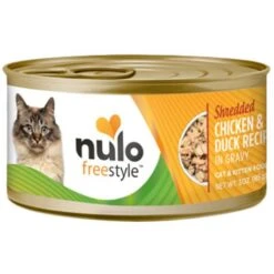 Nulo Freestyle Shredded Beef & Rainbow Trout In Gravy Grain-Free Canned Cat & Kitten Food & Nulo Freestyle Shredded Chicken & Duck In Gravy Grain-Free Canned Cat Food -PurePet Bites Shop 607790 PT5. AC SS1800 V1660843284
