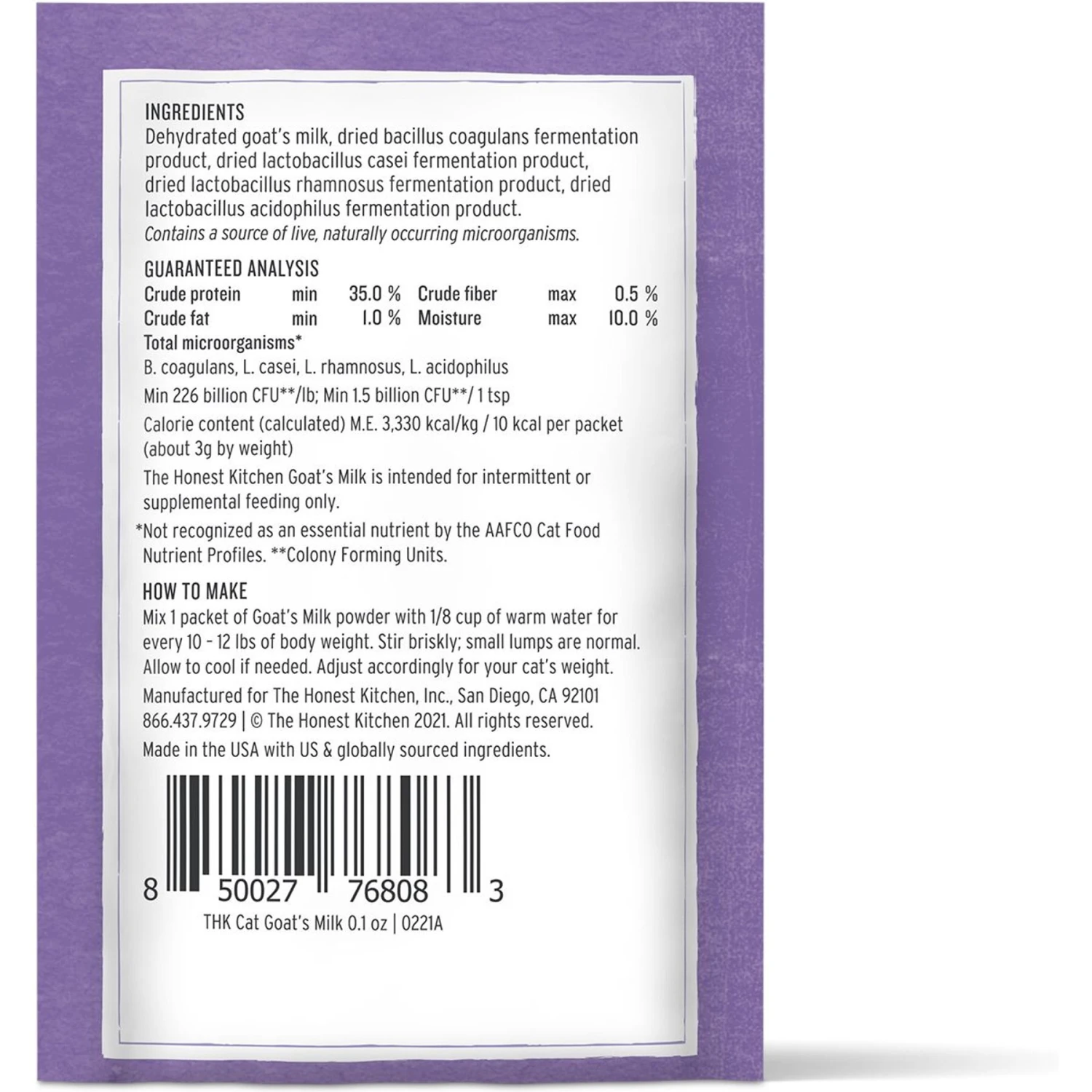 The Honest Kitchen Grain-Free Turkey Dehydrated Cat Food & The Honest Kitchen Goat's Milk With Probiotics For Cats 10 The Honest Kitchen Grain-Free Turkey Dehydrated Cat Food & The Honest Kitchen Goat's Milk With Probiotics For Cats - Image 8