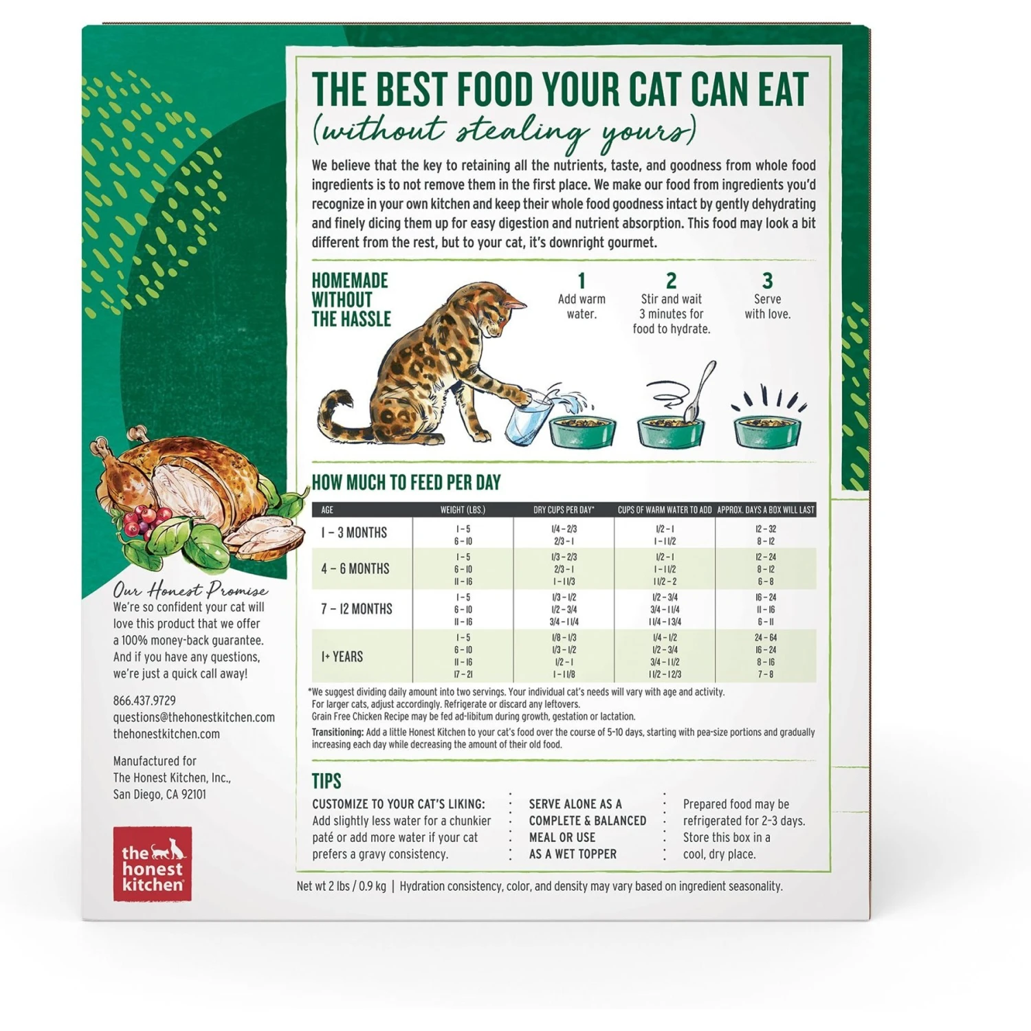 The Honest Kitchen Grain-Free Turkey Dehydrated Cat Food & The Honest Kitchen Dehydrated Grain-Free Chicken Cat Food 9 The Honest Kitchen Grain-Free Turkey Dehydrated Cat Food & The Honest Kitchen Dehydrated Grain-Free Chicken Cat Food - Image 7