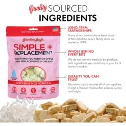 Grandma Lucy's Simple Replacement Anti-Diarrhea Freeze-Dried Dog & Cat Meal Replacement -PurePet Bites Shop 61110 PT3. AC SS1800 V1676647712