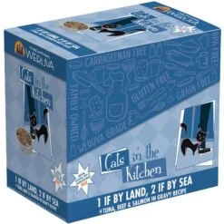 Weruva Cats In The Kitchen Mack, Jack & Sam Salmon, Mackerel & Tuna Recipe Grain-Free Cat Food Pouches & Weruva Cats In The Kitchen 1 If By Land, 2 If By Sea Tuna, Beef & Salmon Recipe Grain-Free Cat Food Pouches -PurePet Bites Shop 611406 PT8. AC SS1800 V1661530108