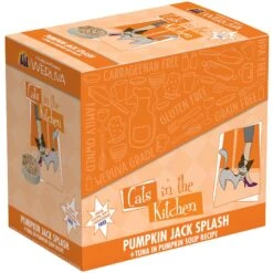Weruva Cats In The Kitchen Pumpkin Jack Splash Tuna In Pumpkin Soup Grain-Free Cat Food Pouches & Weruva Cats In The Kitchen Pumpkin Lickin' Chicken In Pumpkin Soup Grain-Free Cat Food Pouches -PurePet Bites Shop 611510 PT4. AC SS1800 V1661528337
