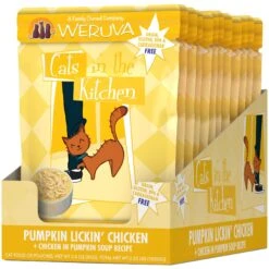 Weruva Cats In The Kitchen Pumpkin Jack Splash Tuna In Pumpkin Soup Grain-Free Cat Food Pouches & Weruva Cats In The Kitchen Pumpkin Lickin' Chicken In Pumpkin Soup Grain-Free Cat Food Pouches -PurePet Bites Shop 611510 PT5. AC SS1800 V1661530200