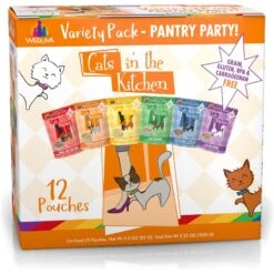 Weruva Cats In The Kitchen Pantry Party Variety Pack Grain-Free Cat Food, 3-oz Pouch, Case Of 12 & BFF Rainbow A Gogo Variety Pack Wet Cat Food Pouches, 3-oz, Case Of 12 -PurePet Bites Shop 611606 PT1. AC SS1800 V1661530583