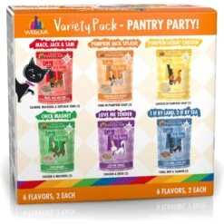 Weruva Cats In The Kitchen Pantry Party Variety Pack Grain-Free Cat Food, 3-oz Pouch, Case Of 12 & BFF OMG Potluck O' Pouches Variety Pack Grain-Free Cat Food Pouches -PurePet Bites Shop 611622 PT2. AC SS1800 V1661530581