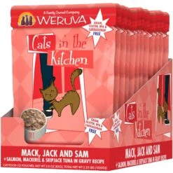 Weruva Cats In The Kitchen Mack, Jack & Sam Salmon, Mackerel & Tuna Recipe Grain-Free Cat Food Pouches & BFF Tuna & Salmon Sweet Cheeks Dinner In Gravy Wet Cat Food Pouches -PurePet Bites Shop 611638 PT1. AC SS1800 V1661547831