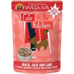 Weruva Cats In The Kitchen Mack, Jack & Sam Salmon, Mackerel & Tuna Recipe Grain-Free Cat Food Pouches & BFF Tuna & Salmon Sweet Cheeks Dinner In Gravy Wet Cat Food Pouches -PurePet Bites Shop 611638 PT2. AC SS1800 V1661548551