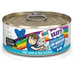 BFF OMG QT Patootie! Chicken & Turkey Dinner In Gravy Grain-Free Canned Cat Food & BFF OMG Love Munchkin! Chicken & Pumpkin Dinner In Gravy Grain-Free Canned Cat Food -PurePet Bites Shop 611718 PT5. AC SS1800 V1661548550