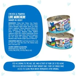 BFF OMG QT Patootie! Chicken & Turkey Dinner In Gravy Grain-Free Canned Cat Food & BFF OMG Love Munchkin! Chicken & Pumpkin Dinner In Gravy Grain-Free Canned Cat Food -PurePet Bites Shop 611718 PT7. AC SS1800 V1661547889