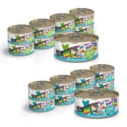 BFF OMG Selfie Cam! Chicken & Lamb Dinner In Gravy Grain-Free Canned Cat Food & BFF OMG QT Patootie! Chicken & Turkey Dinner In Gravy Grain-Free Canned Cat Food