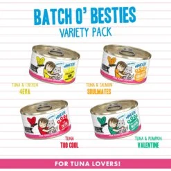 BFF Batch 'O Besties Variety Pack Canned Cat Food & BFF OMG Rainbow Road Variety Pack Grain-Free Canned Cat Food -PurePet Bites Shop 611814 PT2. AC SS1800 V1661548550