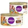 Halo Adult Grain-Free Pate Chicken Recipe In Broth Wet Cat Food & Halo Salmon Stew Grain-Free Adult Canned Cat Food -PurePet Bites Shop 630262 MAIN. AC SS1800 V1663008173