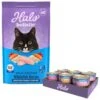 Halo Chicken, Salmon, Turkey Variety Pack Adult Grain-Free Pate Wet Cat Food & Halo Holistic Wild-Caught Whitefish Recipe Sensitive Stomach Support Adult Dry Cat Food -PurePet Bites Shop 630270 MAIN. AC SS1800 V1686075254
