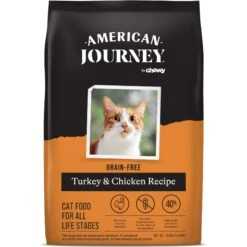American Journey Turkey & Chicken Recipe Grain-Free Dry Cat Food + 4 Items -PurePet Bites Shop 631014 PT1. AC SS1800 V1666733005