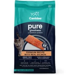 CANIDAE Grain-Free PURE Limited Ingredient Chicken Recipe Dry Cat Food & CANIDAE Grain-Free PURE Limited Ingredient Salmon Recipe Dry Cat Food -PurePet Bites Shop 632574 PT5. AC SS1800 V1663608865