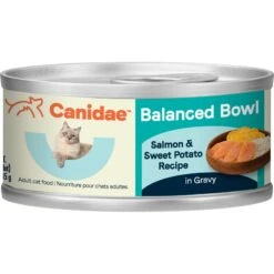 CANIDAE Balanced Bowl Salmon & Sweet Potato Recipe In Gravy Wet Cat Food, 3-oz Can, Case Of 24 & CANIDAE Balanced Bowl Chicken & Pumpkin Recipe In Gravy Wet Cat Food, 3-oz Can, Case Of 24 -PurePet Bites Shop 632646 PT2. AC SS1800 V1663602785