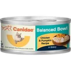 CANIDAE Balanced Bowl Salmon & Sweet Potato Recipe In Gravy Wet Cat Food, 3-oz Can, Case Of 24 & CANIDAE Balanced Bowl Chicken & Pumpkin Recipe In Gravy Wet Cat Food, 3-oz Can, Case Of 24 -PurePet Bites Shop 632646 PT6. AC SS1800 V1663602791