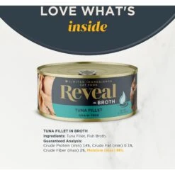 Reveal Natural Grain-Free Tuna Fillet In Broth Flavored Wet Cat Food -PurePet Bites Shop 637750 PT2. AC SS1800 V1663106931