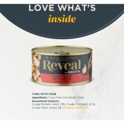 Reveal Natural Grain-Free Tuna With Crab In Broth Flavored Wet Cat Food, 2.47-oz Can, Case Of 24 -PurePet Bites Shop 637846 PT2. AC SS1800 V1663106805