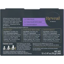 Reveal Natural Grain-Free Variety Fish & Chicken In Broth Flavored Wet Cat Food 9 Reveal Natural Grain-Free Variety Fish & Chicken In Broth Flavored Wet Cat Food -PurePet Bites Shop 637910 PT1. AC SS1800 V1663106812