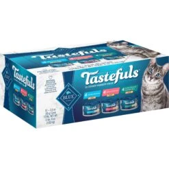 Blue Buffalo Wilderness Pate Variety Pack Duck, Chicken & Salmon Grain-Free Cat Canned Food + 2 Items -PurePet Bites Shop 646846 PT4. AC SS1800 V1664560549