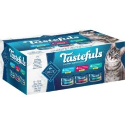 Blue Buffalo Wilderness Pate Variety Pack Duck, Chicken & Salmon Grain-Free Cat Canned Food + 2 Items -PurePet Bites Shop 646846 PT6. AC SS1800 V1664554790