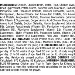 Blue Buffalo Wilderness Kitten Salmon Grain-Free Canned Cat Food + 2 Items -PurePet Bites Shop 646862 PT7. AC SS1800 V1664560548