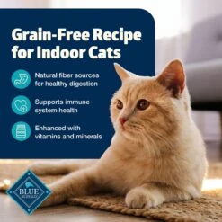 Blue Buffalo Freedom Indoor Adult Fish Recipe Grain-Free Dry Cat Food -PurePet Bites Shop 64711 PT3. AC SS1800 V1649132790