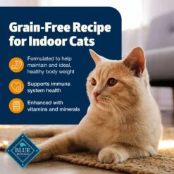 Blue Buffalo Freedom Indoor Weight Control Chicken Recipe Grain-Free Dry Cat Food -PurePet Bites Shop 64715 PT3. AC SS1800 V1649134337