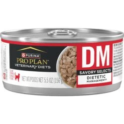 Purina Pro Plan Veterinary Diets DM Dietetic Management Savory Selects Wet Cat Food