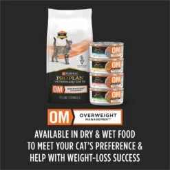 Purina Pro Plan Veterinary Diets OM Overweight Management Dry Cat Food 16 Purina Pro Plan Veterinary Diets OM Overweight Management Dry Cat Food -PurePet Bites Shop 64887 PT5. AC SS1800 V1700160741