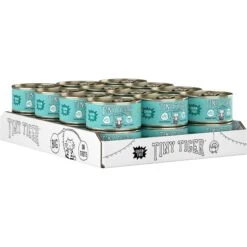 Tiny Tiger Chunks In EXTRA Gravy Seafood Recipe Grain-Free Canned Cat Food & Tiny Tiger, Lickables, Variety Pack, Bisque Cat Treat & Topper -PurePet Bites Shop 652726 PT2. AC SS1800 V1664899733