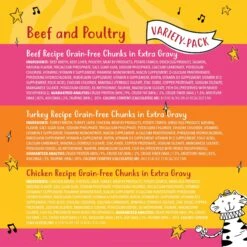 Tiny Tiger Chunks In EXTRA Gravy Beef & Poultry Recipes Variety Pack Grain-Free Canned Cat Food & Tiny Tiger, Lickables, Variety Pack, Bisque Cat Treat & Topper -PurePet Bites Shop 652734 PT3. AC SS1800 V1664899972