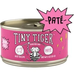 Tiny Tiger Pate Beef Recipe Grain-Free Canned Cat Food & Tiny Tiger, Lickables, Variety Pack, Bisque Cat Treat & Topper 12 Tiny Tiger Pate Beef Recipe Grain-Free Canned Cat Food & Tiny Tiger, Lickables, Variety Pack, Bisque Cat Treat & Topper -PurePet Bites Shop 652758 PT1. AC SS1800 V1664900297