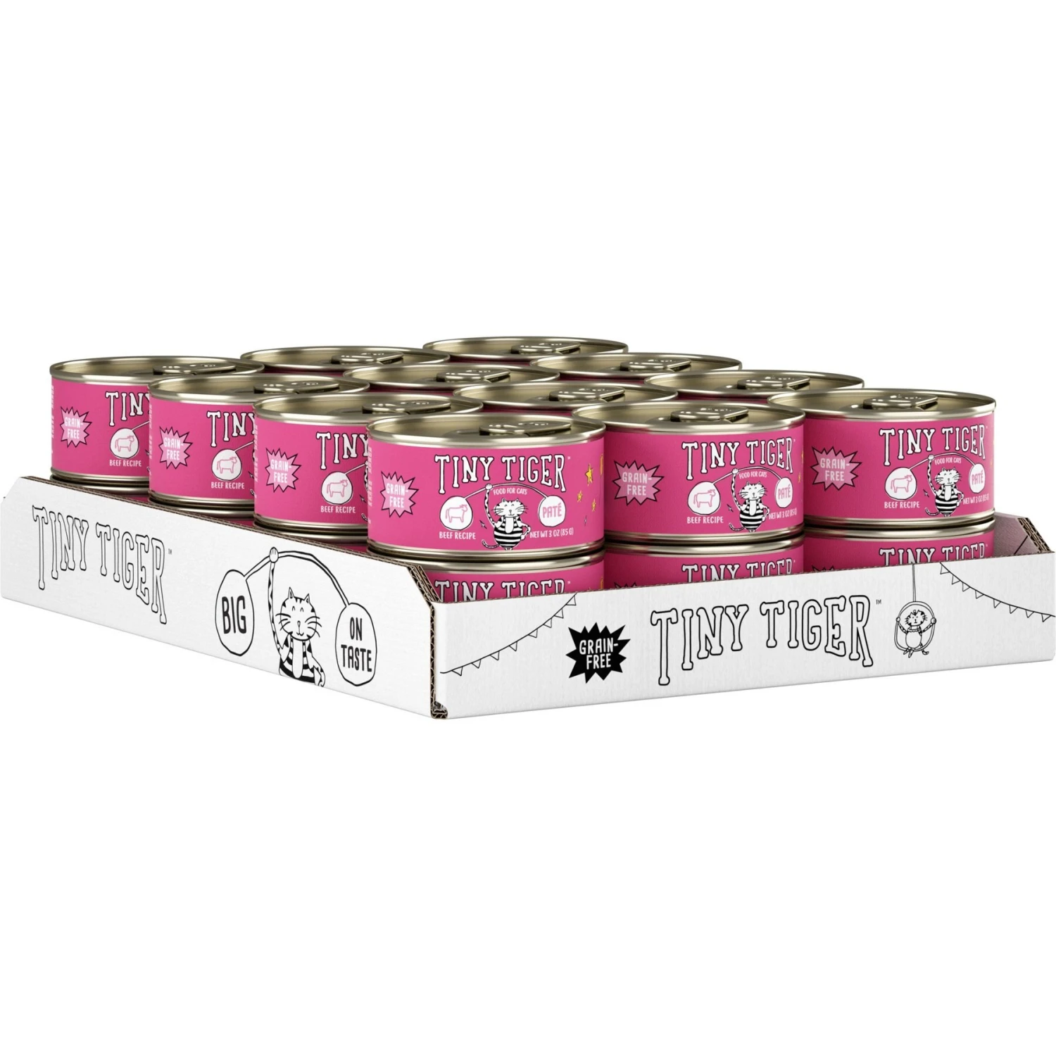 Tiny Tiger Pate Beef Recipe Grain-Free Canned Cat Food & Tiny Tiger, Lickables, Variety Pack, Bisque Cat Treat & Topper 5 Tiny Tiger Pate Beef Recipe Grain-Free Canned Cat Food & Tiny Tiger, Lickables, Variety Pack, Bisque Cat Treat & Topper - Image 3